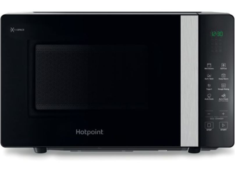 1000008442 Hotpoint MWHF201B Freespace, Solo Microwave, 20L, Flatbed Technology, Smart Functions.