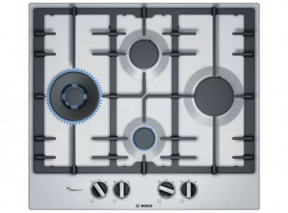 Bosch PCI6A5B90 Serie 6 60Cm Gas Hob Stainless Steel 1000012073 Bosch PCI6A5B90 Serie 6 60Cm Gas Hob Stainless Steel