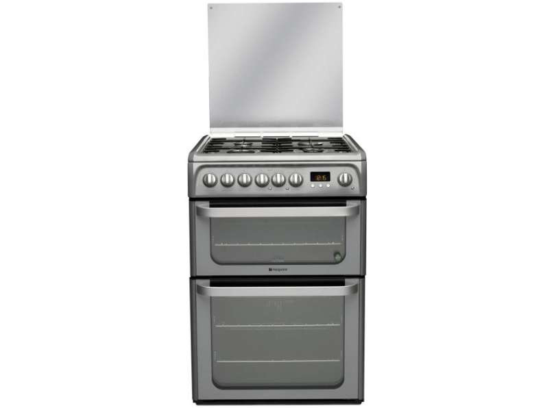 1000008405 Hotpoint HUD61GS 60Cm Dual Fuel Double Cooker With Gas Hob